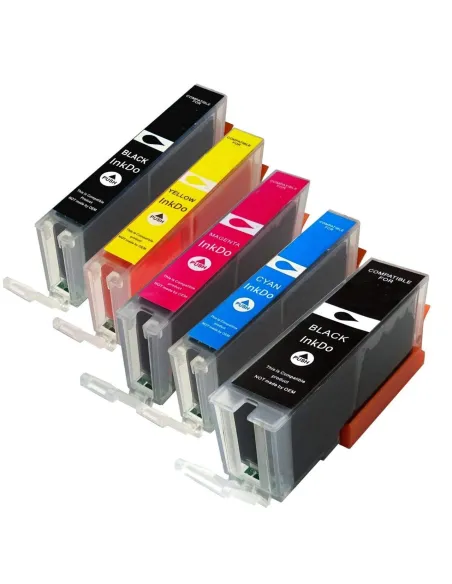 pack 5 tintas compatibles x CANON PIXMA TR7550 TR8550 TS6150 TS6151