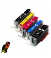 pack 5 tintas compatibles PGI580XXL CLI581XXL x CANON PIXMA TR7550 TR8550 TS6150 TS6151