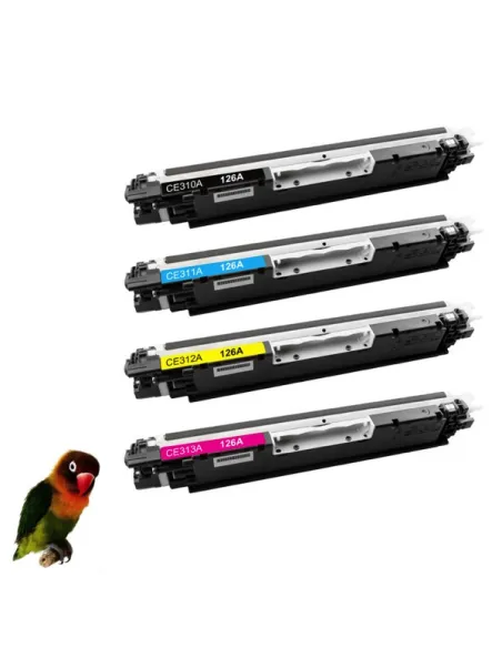 HP CE310A-CE311A-CE312A-CE313A Pack 4 tóners compatibles 