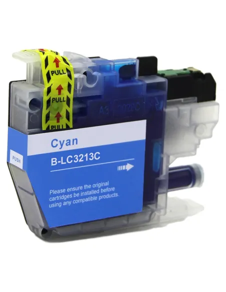 Tinta CIAN para Brother LC3213 LC3211 DCP-J 770 MFC-J 890 MFC-J 497 DW MFC-J 491