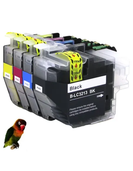 4 tintas para Brother LC3213 LC3211 DCP-J 770 MFC-J 890 MFC-J 497 DW MFC-J 491