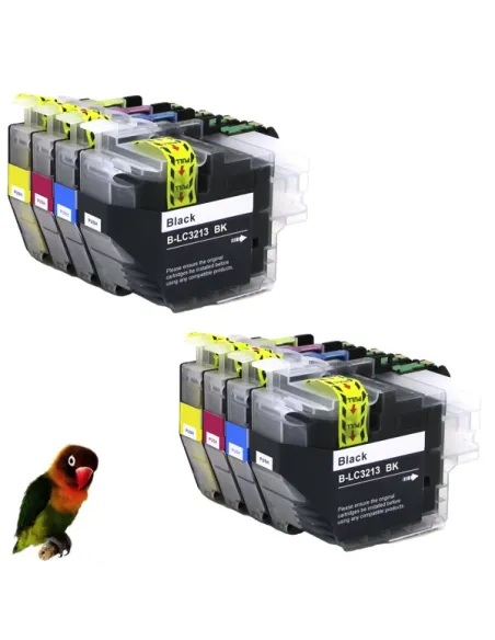 4 tintas para Brother LC3213 LC3211 DCP-J 770 MFC-J 890 MFC-J 497 DW MFC-J 491