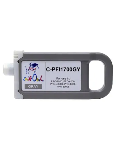 CANON PFI1700 / PFI1300 / PFI1100 GRIS   cartucho de tinta pigmentada compatible