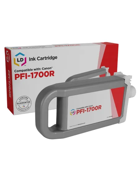 CANON PFI1700 / PFI1300 / PFI1100 ROJO   cartucho de tinta pigmentada compatible