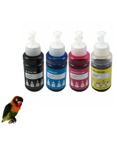 4 BOTELLAS DE TINTA COMPATIBLES para  EPSON 106   ET-7700 ET-7750 NEGRO CIAN MAGENTA AMARILLO