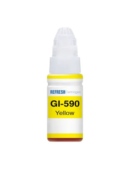 Bote de tinta compatible GI-590 AMARILLO para Canon Pixma G1510 G2510 G3510 G4410 G4510