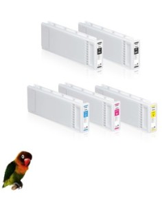 5 Tintas compatible T694 series Epson SC-T3000 SC-T3200 SC-T5000 SC-T5200 SC-T7000 SC-T7200 tinta pigmentada