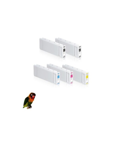 5 Tintas compatible T694 series Epson SC-T3000 SC-T3200 SC-T5000 SC-T5200 SC-T7000 SC-T7200 tinta pigmentada