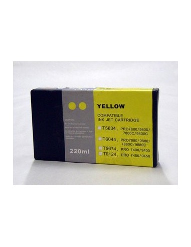 Tinta AMARILLO compatible para Epson Stylus Pro 7400 7450 7800 7880 9400 9450 9800 9880