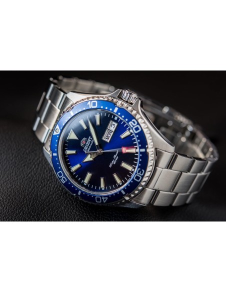 Reloj hombre automático Orient Kamasu Mako III Cristal Zafiro correa acero