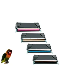 C734 / C736 / X734 / X736 / X738 PACK 4 toner LEXMARK (BK-C-M-Y) compatibles 