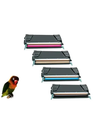 C734 / C736 / X734 / X736 / X738 PACK 4 toner LEXMARK (BK-C-M-Y) compatibles 
