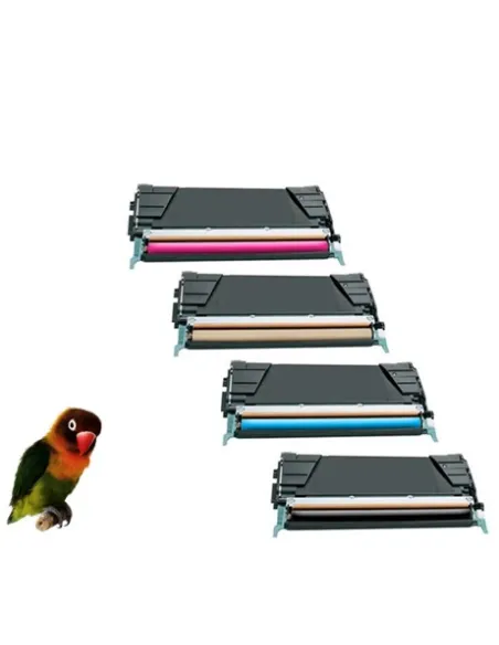 C734 / C736 / X734 / X736 / X738 PACK 4 toner LEXMARK (BK-C-M-Y) compatibles 