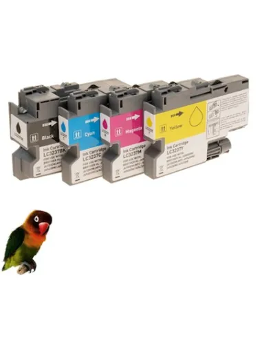 4 Tintas para Brother LC3237 HL-J6000 HL-J6100 MFC-J5945 MFC-J6945 MFC-J6947 COMPATIBLE