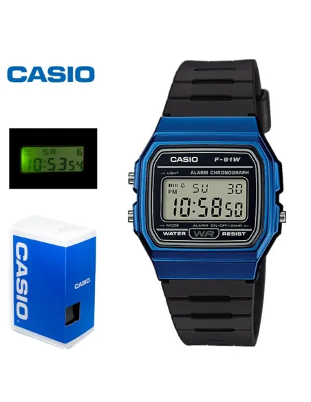 Reloj Casio retro digital F-91WM-2AEF UNISEX
