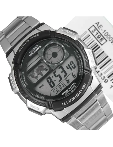 Reloj digital CASIO AE-1000WD-1AV 5 alarmas water resist 100m