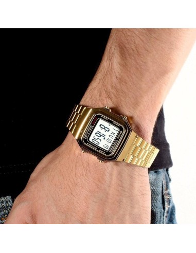 copy of reloj Casio clásico A178WA-1 plateado