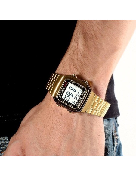 copy of reloj Casio clásico A178WA-1 plateado