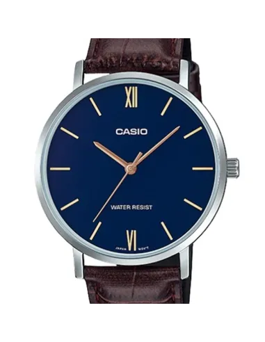 Reloj Casio analogico MTP-VT01L-2B correa de piel