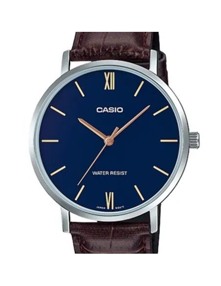 Reloj Casio analogico MTP-VT01L-2B correa de piel