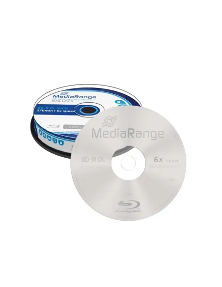 MR507 Mediarange Blu-Ray DL 50 Gb 6x tarrina 10