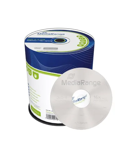 Tarrina Mediarange dvd-r 16x tarrina 100 (azo dye) MediaRange DVD-R 4.7GB 16x (100) MR442