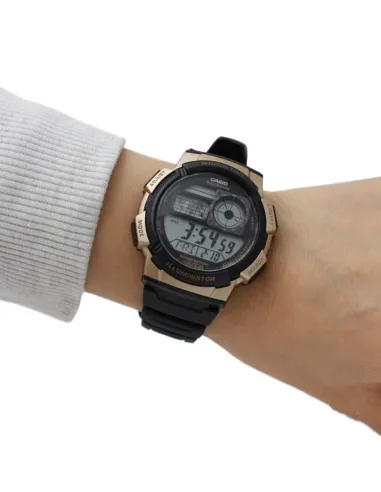 Reloj hombre Casio Digital AE-1000W-1A3 correa resina - hora mundial