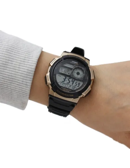 Reloj hombre Casio Digital AE-1000W-1A3 correa resina - hora mundial