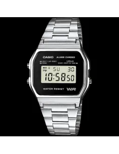 Reloj casio collection digital clásico retro A158WEA-1EF  multifuncional - acero inoxidable - wr 2