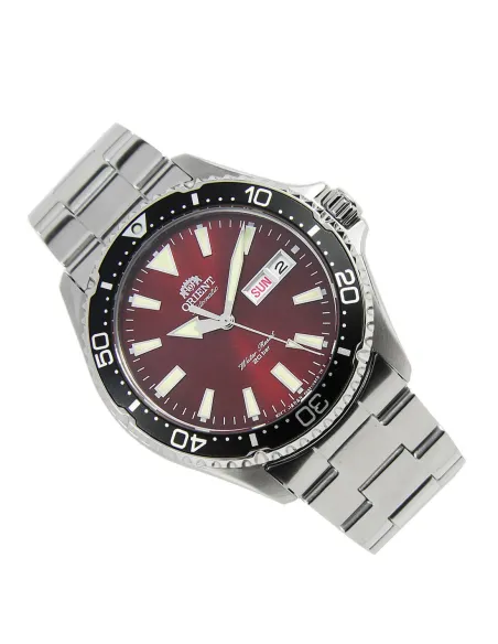 Reloj de buceo Automático Hombre Orient Kamasu RA-AA0003R dial rojo 42mm buceo correa acero 200m water resist