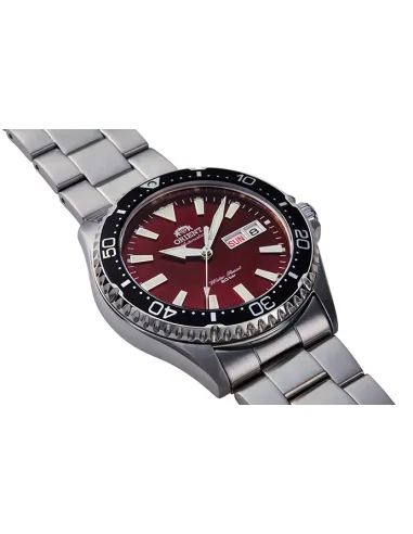 Reloj de buceo Automático Hombre Orient Kamasu RA-AA0003R dial rojo 42mm buceo correa acero 200m water resist