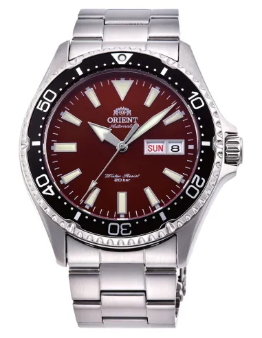 Reloj de buceo Automático Hombre Orient Kamasu RA-AA0003R dial rojo 42mm buceo correa acero 200m water resist