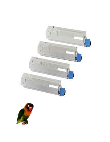 lot 4 toners compatibles OKI ES5432 / ES5442 / ES5463 / ES5473
