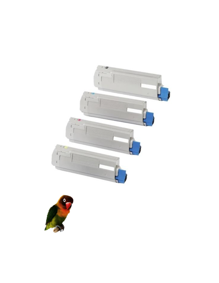 lot 4 toners compatibles OKI ES5432 / ES5442 / ES5463 / ES5473