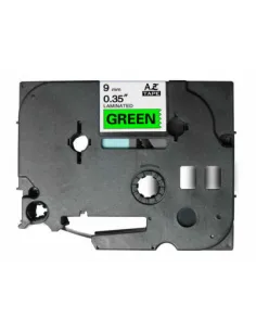Cinta Rotuladora compatible con BROTHER TZE-721 Negro / VERDE TZ-721