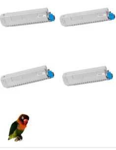 4 Toner compatibles con OKI C824 / C834 / C844