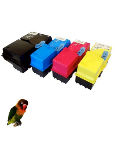 Toner CIAN compatible TK825 con Kyocera KM-C2500 Series KM-C2520 KM-C2525 KM-C3225 KM-C3232 KM-C4035 KM-C4535