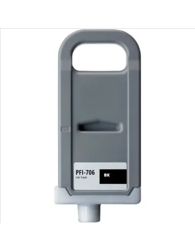 Cartucho de tinta NEGRO para Canon PFI-706BK IPF8300 IPF8400 IPF9400