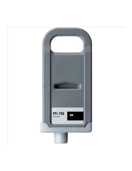 Cartucho de tinta NEGRO para Canon PFI-706BK IPF8300 IPF8400 IPF9400