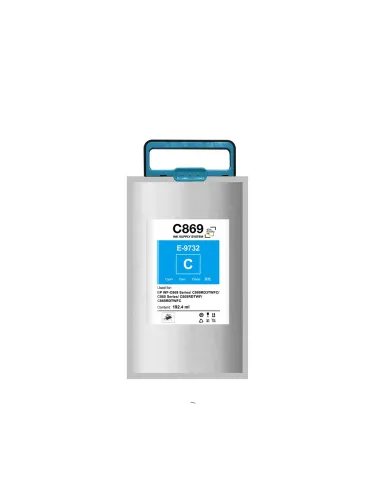 Cartucho tinta CIAN T9732 compatible con Epson WorkForce Pro WF-C860 WF-C869