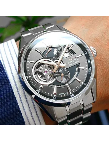 Reloj Automático Hombre Orient Star RE-AV0004N correa acero cristal zafiro
