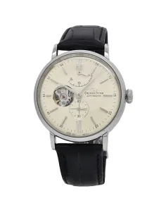 Reloj Automático Hombre Orient Star RE-AV0002S Open Heart cuero cristal zafiro