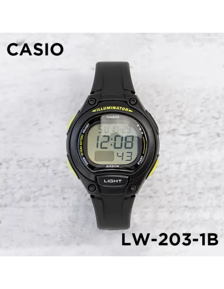 Reloj Casio Digital LW-203-1B UNISEX