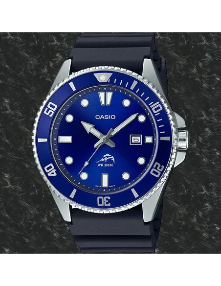Reloj Hombre Buceo Casio MDV-106B-2A MARLIN DURO correa goma