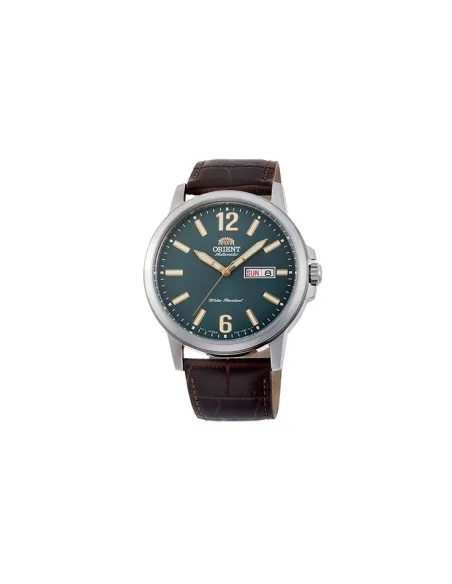Reloj Automático Hombre Orient Commuter RA-AA0C06E verde correa cuero