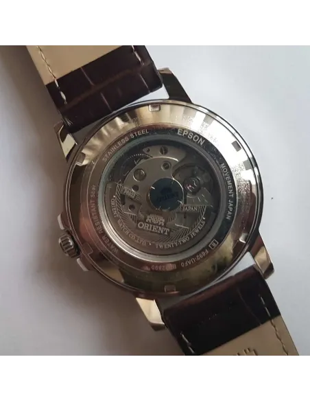Reloj Automático Hombre Orient Commuter RA-AA0C06E verde correa cuero