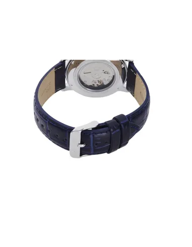 Reloj Automático Hombre Orient Commuter RA-AA0C05L dial azul correa cuero