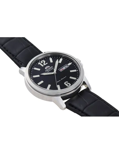 Reloj Automático Hombre Orient Commuter RA-AA0C04B dial negro correa cuero