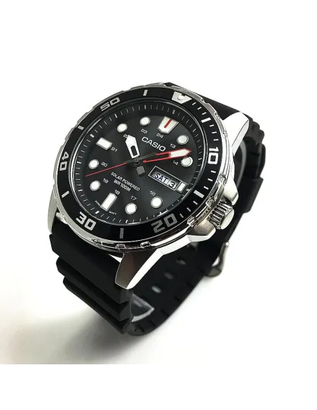 Reloj Buceo Hombre Casio SOLAR MTPS110-1AV correa goma