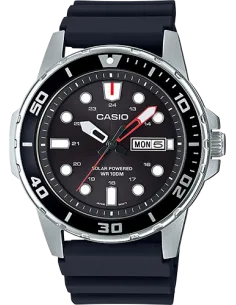 Reloj Buceo Hombre Casio SOLAR MTPS110-1AV correa goma
